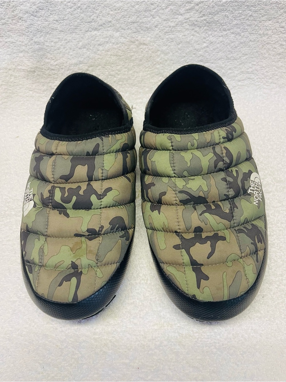 The North Face Men's ThermoBall Traction Mules Slippers Clogs Camo Sz 9 US